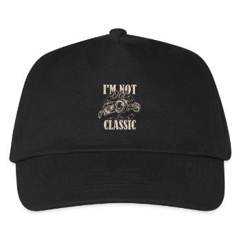 Ich bin nicht alt, ich bin ein klassisches lustiges Retro-Auto - Kinder Basecap - Schwarz - Vorne