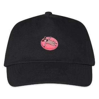 Girafe de forêt d’okapis endormie - Casquette de baseball Enfant - noir - Devant