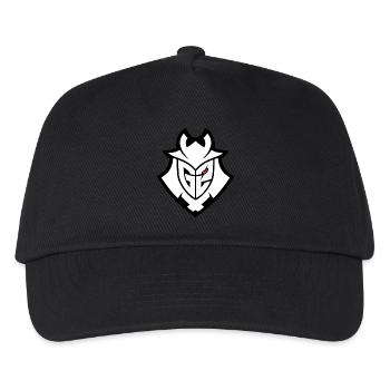 G2 Esports Logo Schwarz Linien Klein - Kinder Basecap - Schwarz - Vorne