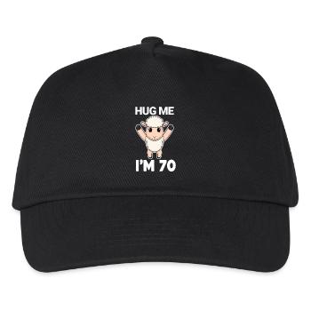 70 ans - 70 ans - câlin - Casquette de baseball Enfant - noir - Devant