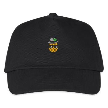 Gangster Pineapple: un Mignon et Robuste - Casquette de baseball Enfant - noir - Devant