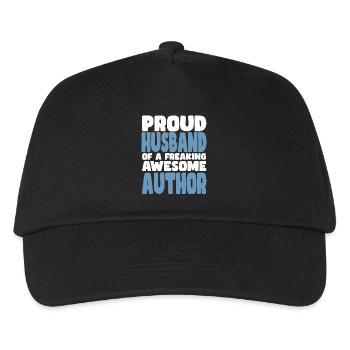 Proud wife of a damn good author - Kids’ Baseball Cap - black - Front