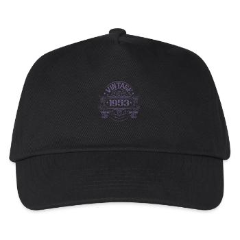 Vintage 1953 Birthday Sayings - Kids’ Baseball Cap - black - Front