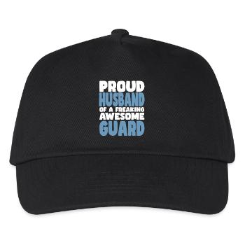 Fière épouse d’un sacré bon agent de sécurité - Casquette de baseball Enfant - noir - Devant