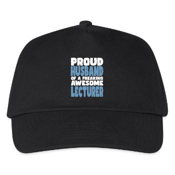 Proud wife of a damn good lecturer - Kids’ Baseball Cap - black - Front