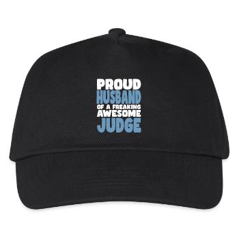 Proud wife of a damn good judge - Kids’ Baseball Cap - black - Front