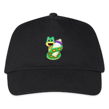 Snake Baby Bottle Milk - Kids’ Baseball Cap - black - Front