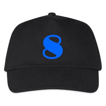 8. 8 YEARS. EIGHT. 8TH ANNIVERSARY. ANNIVERSARY - Kids’ Baseball Cap - black - Front