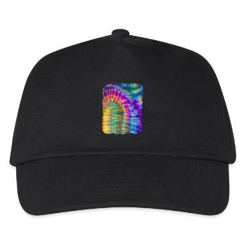 Tie Dye Batik - Casquette de baseball Enfant - noir - Devant