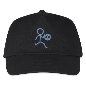 Footballer Minimalist - Kids’ Baseball Cap - black - Front