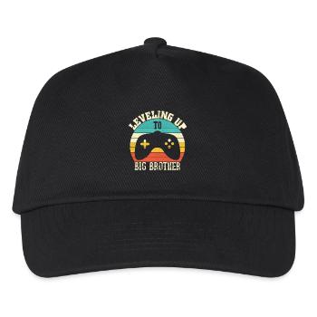 Level up to Big Brother - Kids’ Baseball Cap - black - Front