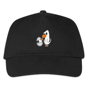 Seagull family - seagull with baby - Kids’ Baseball Cap - black - Front
