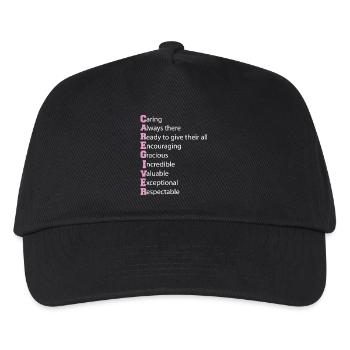 Caregiver Definition Elderly Caregiving Carer - Kids’ Baseball Cap - black - Front