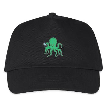 Octopus Smartphone - Kids’ Baseball Cap - black - Front