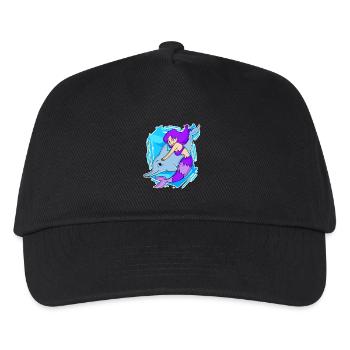 Meerjungfrau - Kinder Basecap - Schwarz - Vorne