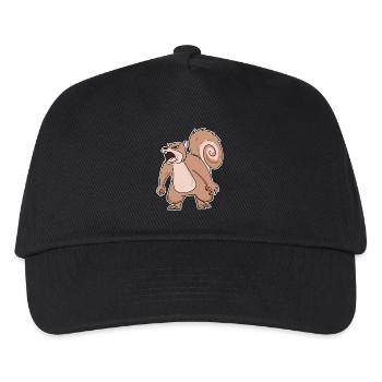angry squirrel - Kids’ Baseball Cap - black - Front