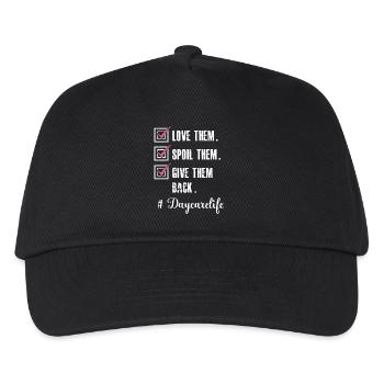 Fournisseur de services de garde Love Enseignante en garderie - Casquette de baseball Enfant - noir - Devant