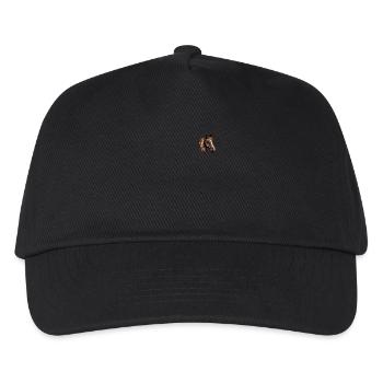 Pferdekopf Design - Hengst und Stute Pocket - Kinder Basecap - Schwarz - Vorne