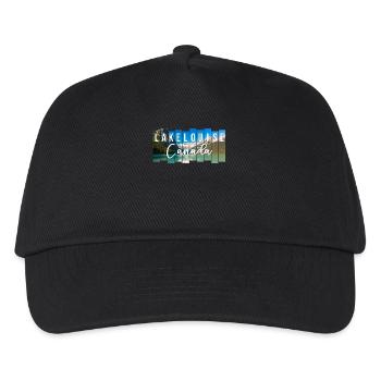 Lake Louise Kanada Souvenir - Kinder Basecap - Schwarz - Vorne