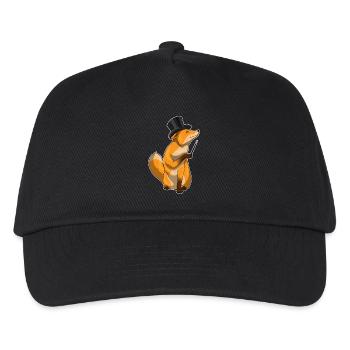 Fox Wizard Wand - Kids’ Baseball Cap - black - Front