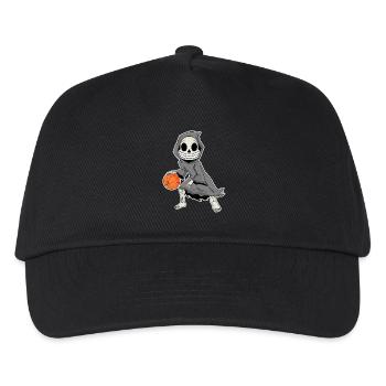 Grim Reaper plays basketball - Kids’ Baseball Cap - black - Front
