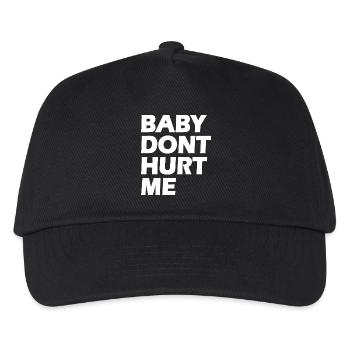 Baby dont hurt me - Kids’ Baseball Cap - black - Front