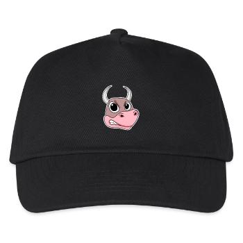 angry bull - Kids’ Baseball Cap - black - Front