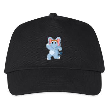Elephant Jogger Jogging Sport - Kids’ Baseball Cap - black - Front