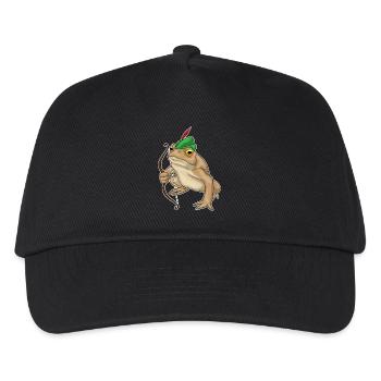 Frog Archer Bow - Kids’ Baseball Cap - black - Front