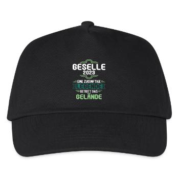 Geselle Gesellenprüfung bestanden Gesellen - Kinder Basecap - Schwarz - Vorne