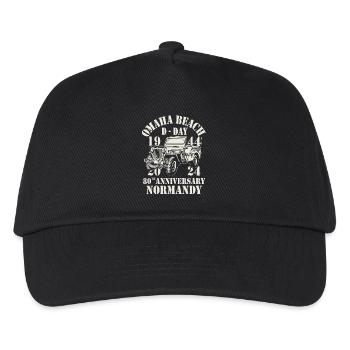 Omaha Beach D-Day 80th Anniversary Normandy - Kids’ Baseball Cap - black - Front