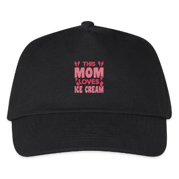 Eiscreme Mama - Kinder Basecap - Schwarz - Vorne