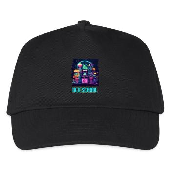 Arcade Gaming Retro Automaten Spiele 80er Gamer - Kinder Basecap - Schwarz - Vorne