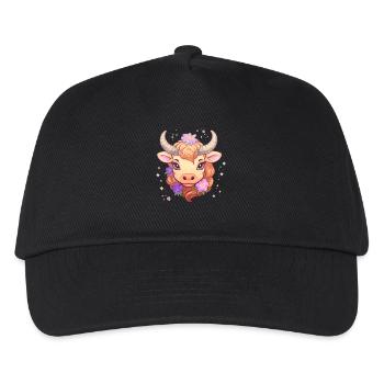 Taurus Zodiac Sign Design - Zodiac Sign Kawaii - Kids’ Baseball Cap - black - Front