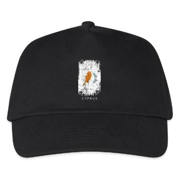 Souvenir avec le drapeau du pays de Chypre - Casquette de baseball Enfant - noir - Devant