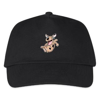 Laughing dog - Kids’ Baseball Cap - black - Front