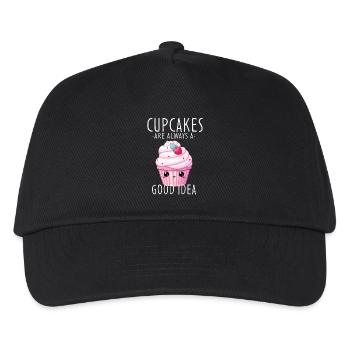 Cupcake Kawaii - Casquette de baseball Enfant - noir - Devant