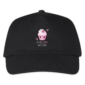 Cupcake Kawaii - Casquette de baseball Enfant - noir - Devant