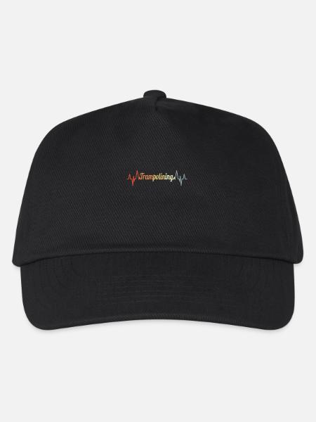 Vintage Trampolinspringen Herzklopfen - Kinder Basecap - Schwarz