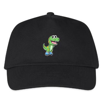Patinage de dinosaures - Casquette de baseball Enfant - noir - Devant
