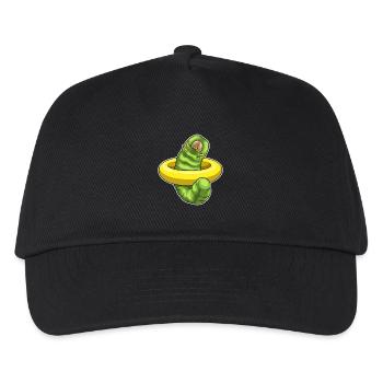 Caterpillar Swimming Swimming Ring Summer - Kids’ Baseball Cap - black - Front