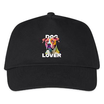 Dog Lover American Stafford - Kinder Basecap - Schwarz - Vorne