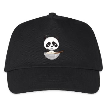 Panda aux baguettes et riz, asiatique - Casquette de baseball Enfant - noir - Devant