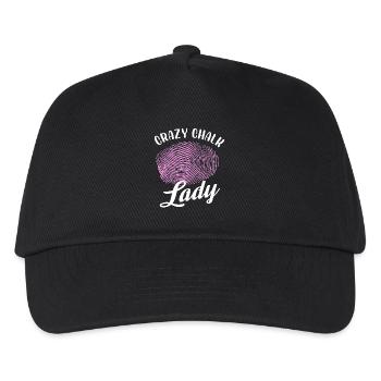 Crazy chalk lady | Forensic Scientist - Kids’ Baseball Cap - black - Front