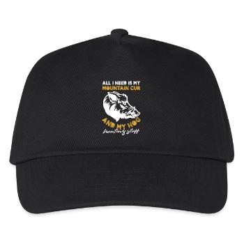 All I need is Mountain Cur and Hog hunting stuff - Kinder Basecap - Schwarz - Vorne