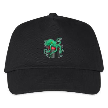 Octopus Wizard Cylinder - Kids’ Baseball Cap - black - Front