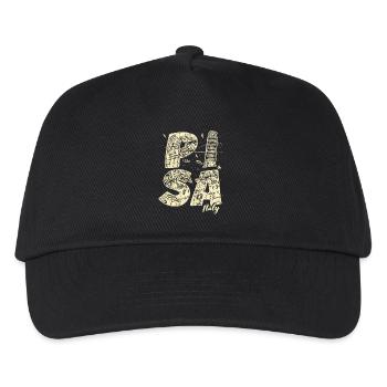 Pisa Italien Souvenir Urlaub - Kinder Basecap - Schwarz - Vorne