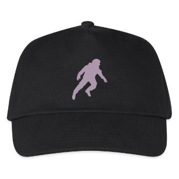 Floating Astronaut Silhouette Weightlessness - Kids’ Baseball Cap - black - Front