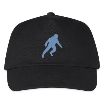 Floating Astronaut Silhouette Weightlessness - Kids’ Baseball Cap - black - Front