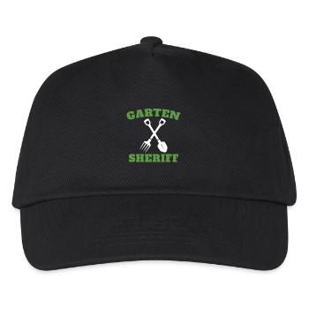Gärtner Hobbygärtner Landschaftsbau Garten Sheriff - Kinder Basecap - Schwarz - Vorne